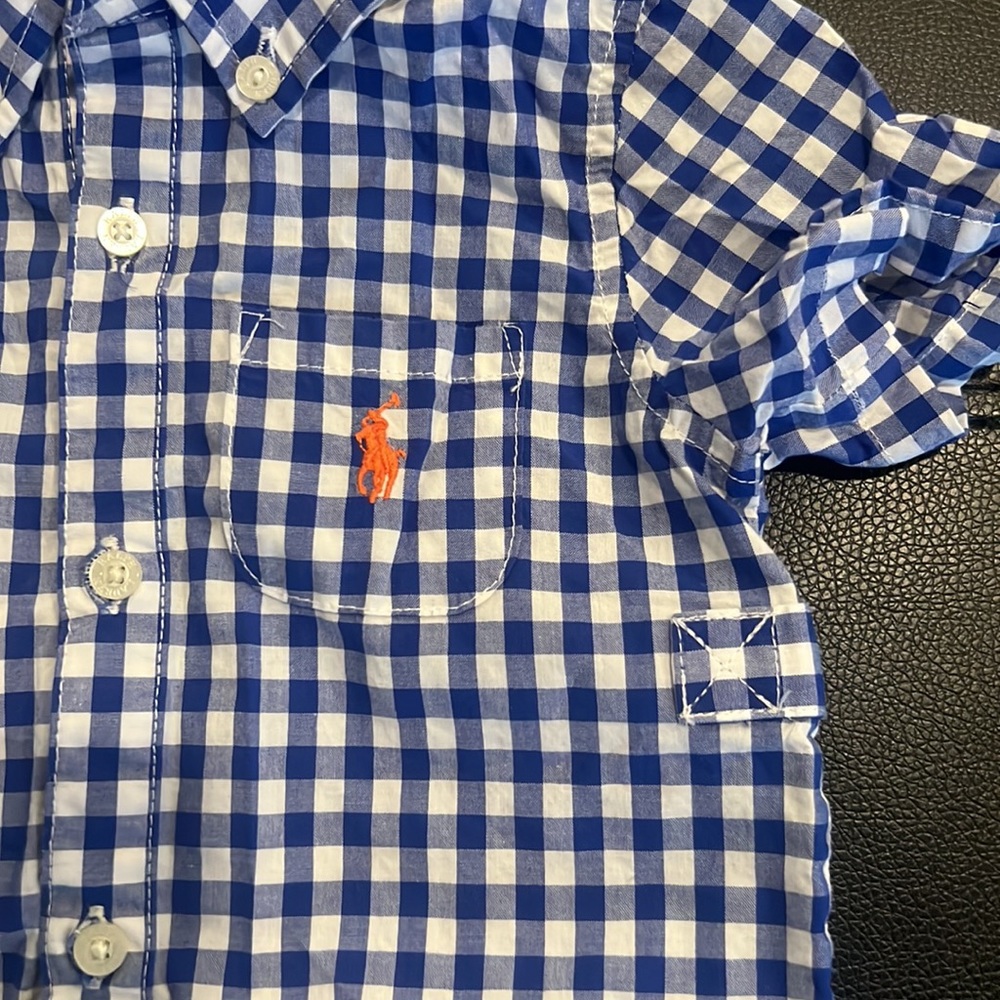 Ralph Lauren Blue and White Onesies BUNDLE!! Size 9M - Picture 3 of 8